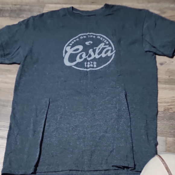 Costa Men's Dark Gray T-Shirt - Picture 1 of 3